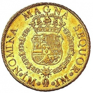 Реверс монеты Перу, 8 эскудо, 1761-1762