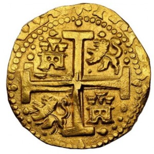 Аверс монеты Перу, 8 эскудо, 1710-1746