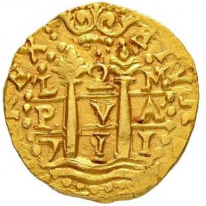 Реверс монеты Перу, 2 эскудо, 1701-1744