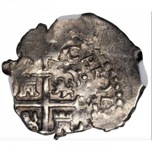 Реверс монеты Перу, 1 реал, 1684-1700