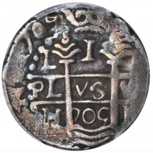 Аверс монеты Перу, 1 реал, 1701-1728