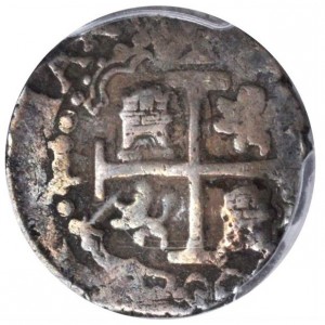 Реверс монеты Перу, 1 реал, 1701-1728
