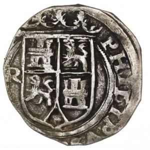 Аверс монеты Перу, 2 реала, 1568-1570