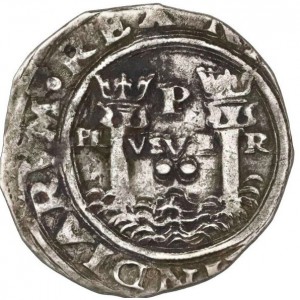 Реверс монеты Перу, 2 реала, 1568-1570