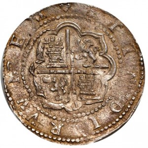 Реверс монеты Перу, 4 реала, 1570-1577