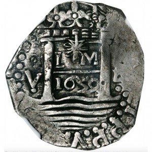 Аверс монеты Перу, 4 реала, 1659-1660