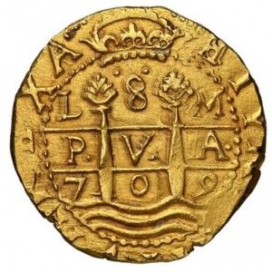 Аверс монеты Перу, 8 эскудо, 1701-1709