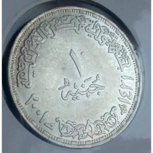 Аверс монеты Египет, 1 фунт, 2001, Национальный совет женщин
