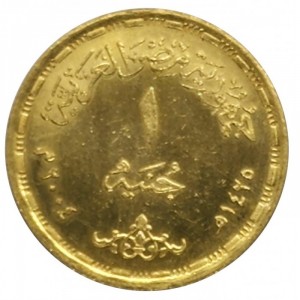 Реверс монеты Египет, 1 фунт, 2004, 10 лет фестивалю радио и телевидения