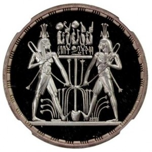 Реверс монеты Египет, 5 фунтов, 1993, Речные боги Нила