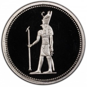 Реверс монеты Египет, 5 фунтов, 1994, Хорус /Гор/