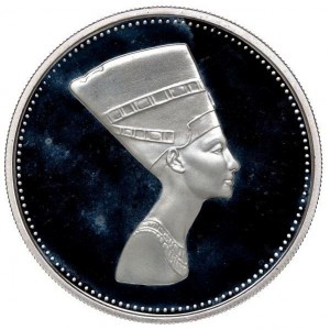 Реверс монеты Египет, 5 фунтов, 1994, Бюст Нефертити
