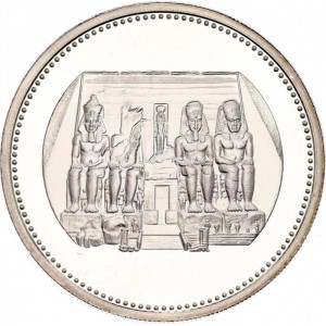 Реверс монеты Египет, 5 фунтов, 1994, Храм Рамзеса II