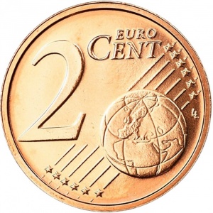 Реверс монеты Нидерланды, 2 евроцента, 2014-2026