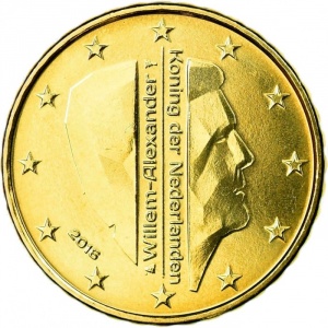 Аверс монеты Нидерланды, 10 евроцентов, 2014-2026