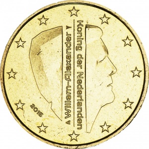 Аверс монеты Нидерланды, 50 евроцентов, 2014-2026