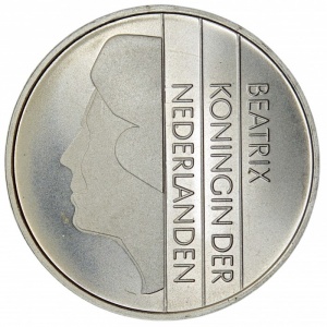 Аверс монеты Нидерланды, 1 гульден, 1982-2001