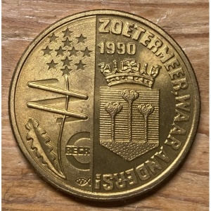 Реверс монеты Нидерланды, 1 ЭКЮ, 1990, Зутермер