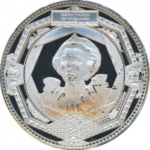 Аверс монеты Нидерланды, 5 евро, 2011, 100 лет Монетному двору Нидерландов