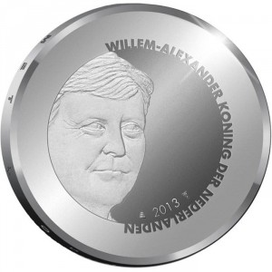 Аверс монеты Нидерланды, 5 евро, 2013, 100 лет Дворцу мира
