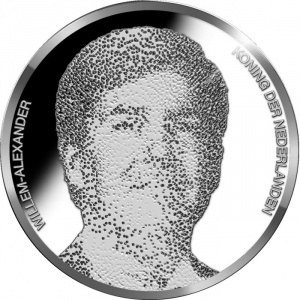 Аверс монеты Нидерланды, 5 евро, 2019, 100 лет авиации в Нидерландах