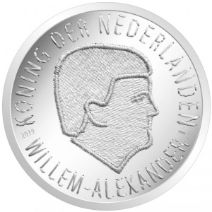 Аверс монеты Нидерланды, 5 евро, 2019, 75 лет операции "Маркет Гарден"