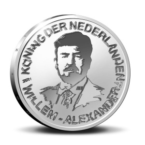 Аверс монеты Нидерланды, 5 евро, 2021, 40 лет телевизионной программе NOS Jeugdjournaal