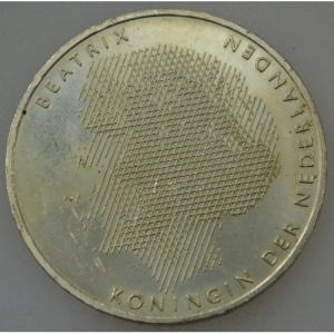 Аверс монеты Нидерланды, 50 гульденов, 1988, 300 лет правлению Короля Вильгельма III и Королевы Марии II
