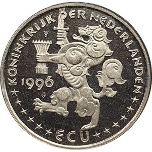 Аверс монеты Нидерланды, 1 ЭКЮ, 1996, Тур де Франс