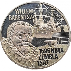 Реверс монеты Нидерланды, 5 евро, 1996, Виллем Баренц