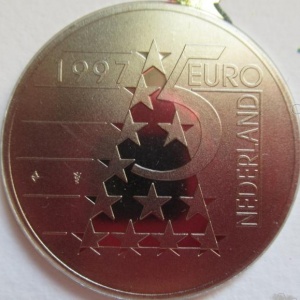Аверс монеты Нидерланды, 5 евро, 1998, Рождество