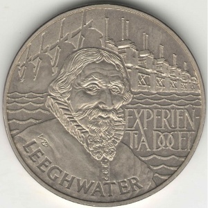 Реверс монеты Нидерланды, 10 ЭКЮ, 1993, Я.А. Лигвотер
