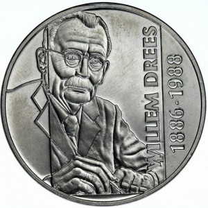 Реверс монеты Нидерланды, 10 ЭКЮ, 1998, 10 лет со дня смерти Виллема Дреса