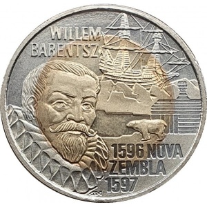 Реверс монеты Нидерланды, 10 евро, 1996, Виллем Баренц