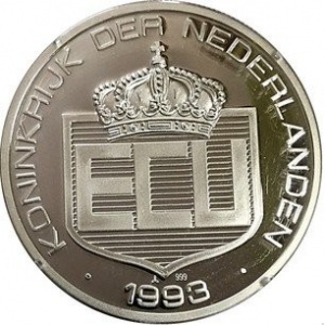 Аверс монеты Нидерланды, 1 ЭКЮ, 1993, Голландские королевы