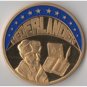 Реверс монеты Нидерланды, 1 ЭКЮ, 1993, Герт Гроте