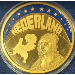Реверс монеты Нидерланды, 1 ЭКЮ, 1997, Анна Мария ван Схурман