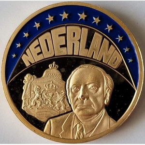 Реверс монеты Нидерланды, 1 ЭКЮ, 1997, Йоп ден Ойл
