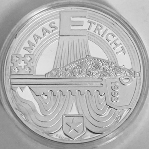 Реверс монеты Нидерланды, 25 ЭКЮ, 1993, Маастрихт