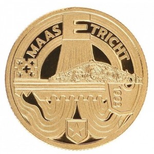Реверс монеты Нидерланды, 100 ЭКЮ, 1993, Маастрихтский договор