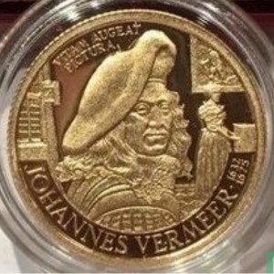 Реверс монеты Нидерланды, 100 ЭКЮ, 1996, Ян Вермеер