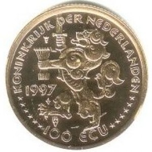 Аверс монеты Нидерланды, 100 ЭКЮ, 1997, Иоганн Мориц Нассау-Зигенский