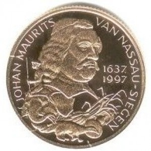 Реверс монеты Нидерланды, 100 ЭКЮ, 1997, Иоганн Мориц Нассау-Зигенский