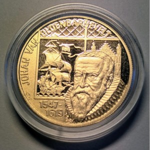 Реверс монеты Нидерланды, 100 евро, 1997, Йохан ван Олденбарневелт
