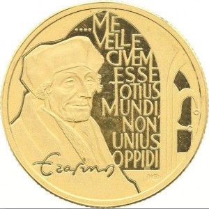 Реверс монеты Нидерланды, 200 ЭКЮ, 1991, Эразм Роттердамский