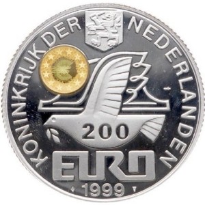Аверс монеты Нидерланды, 200 евро, 1999, Берлин