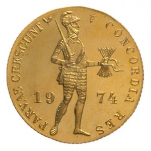 Аверс монеты Нидерланды, 1 дукат, 1960-1985