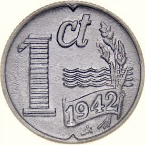 Реверс монеты Нидерланды, 1 цент, 1941-1944