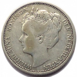 Аверс монеты Нидерланды, 10 центов, 1904-1906
