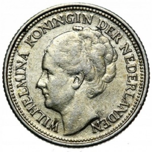 Аверс монеты Нидерланды, 10 центов, 1926-1945